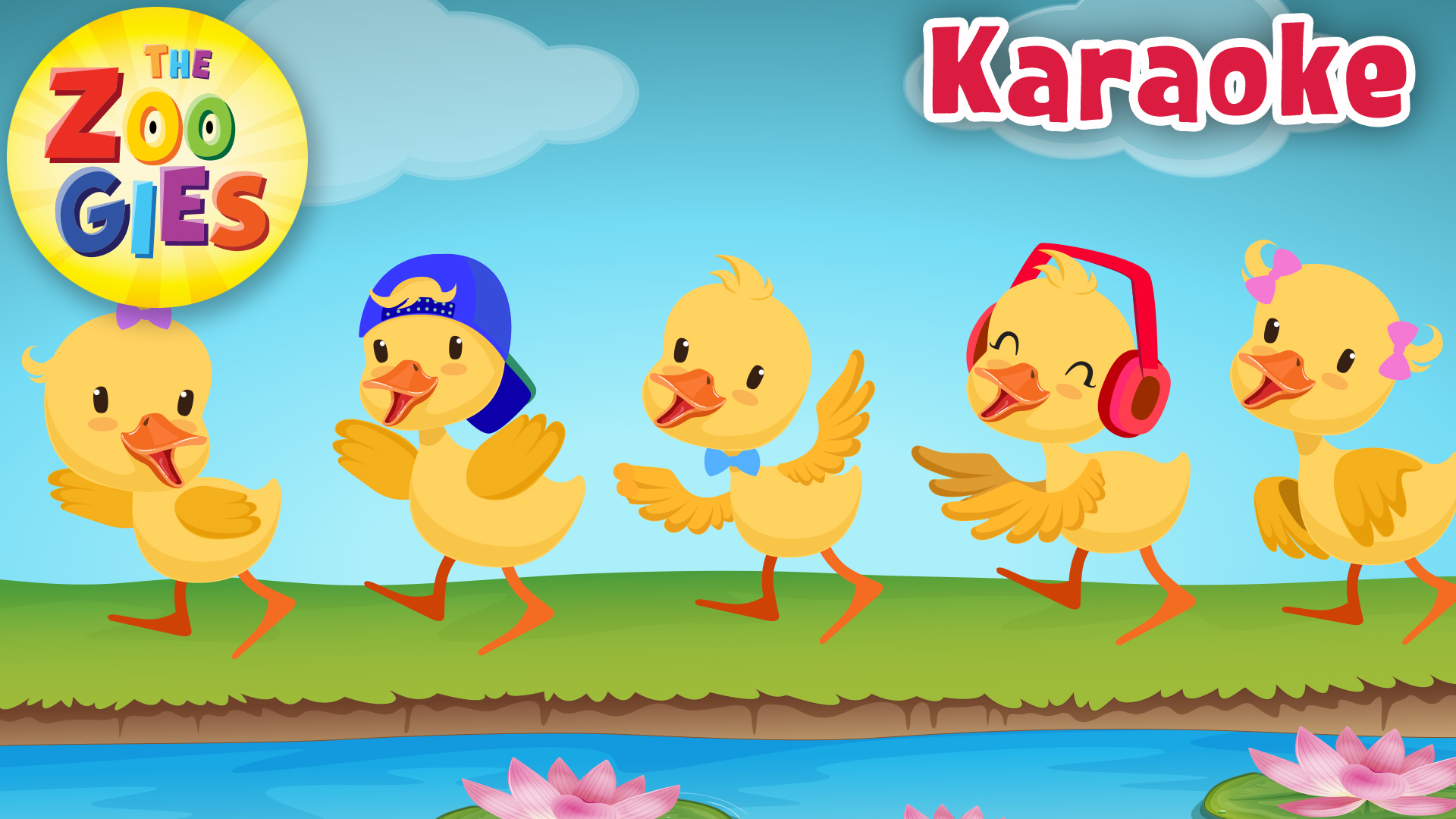 Five Little Ducks | Animated Songs | Karaoke