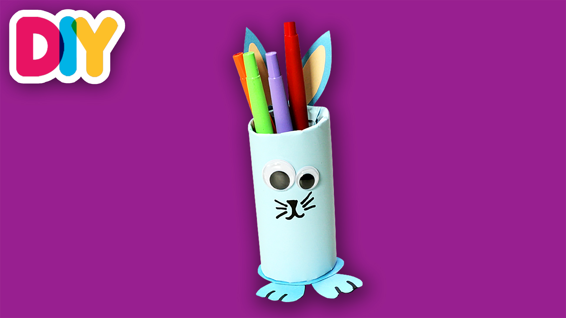 Bunny Pencil Case | Paper Roll Craft