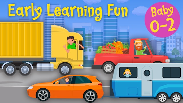 Transportation Vehicles | Colors & Sounds | Early Learning Fun