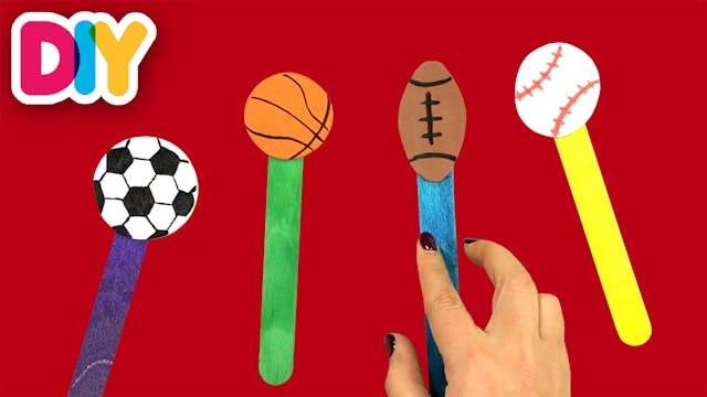 Sports Reading Pointers | Popsicle Craft
