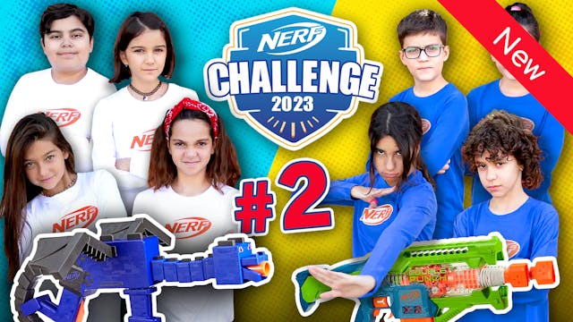 Nerf Challenge #2! Κόκκινοι VS Μπλε: ...
