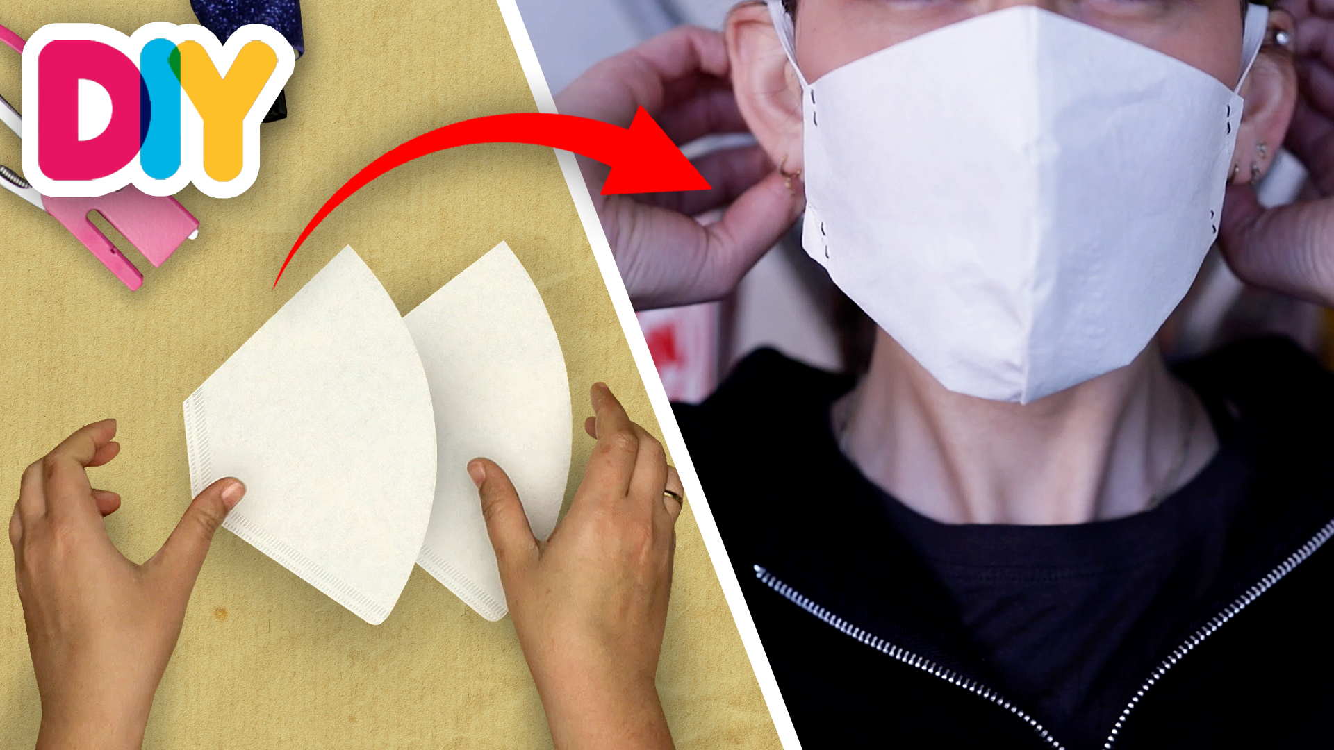 Coffee Filter Mask | Paper Craft