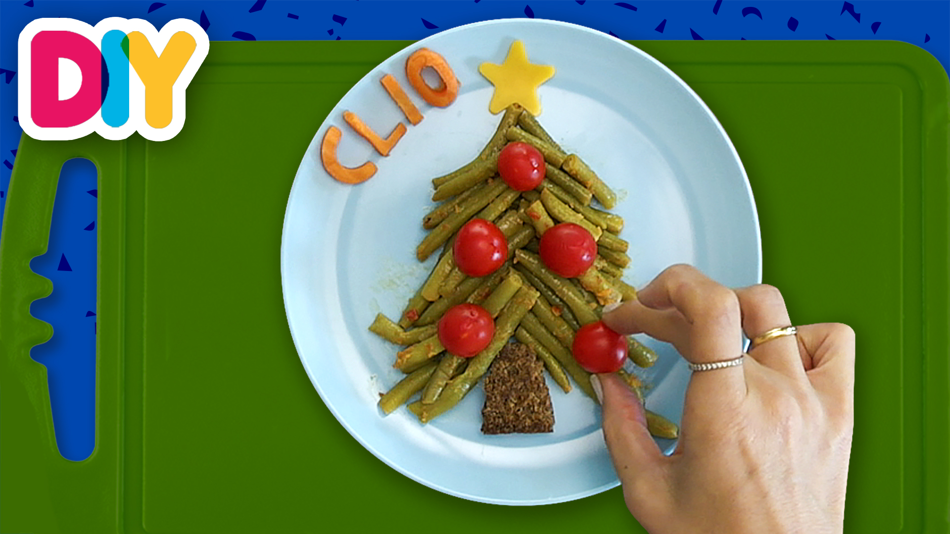Christmas Tree | Green Beans Marinara Lunch