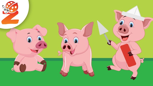 Three Little Piggies | Animated Songs