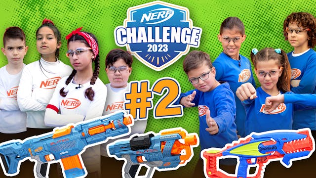 Nerf Challenge #2! Κόκκινοι VS Μπλε: ...