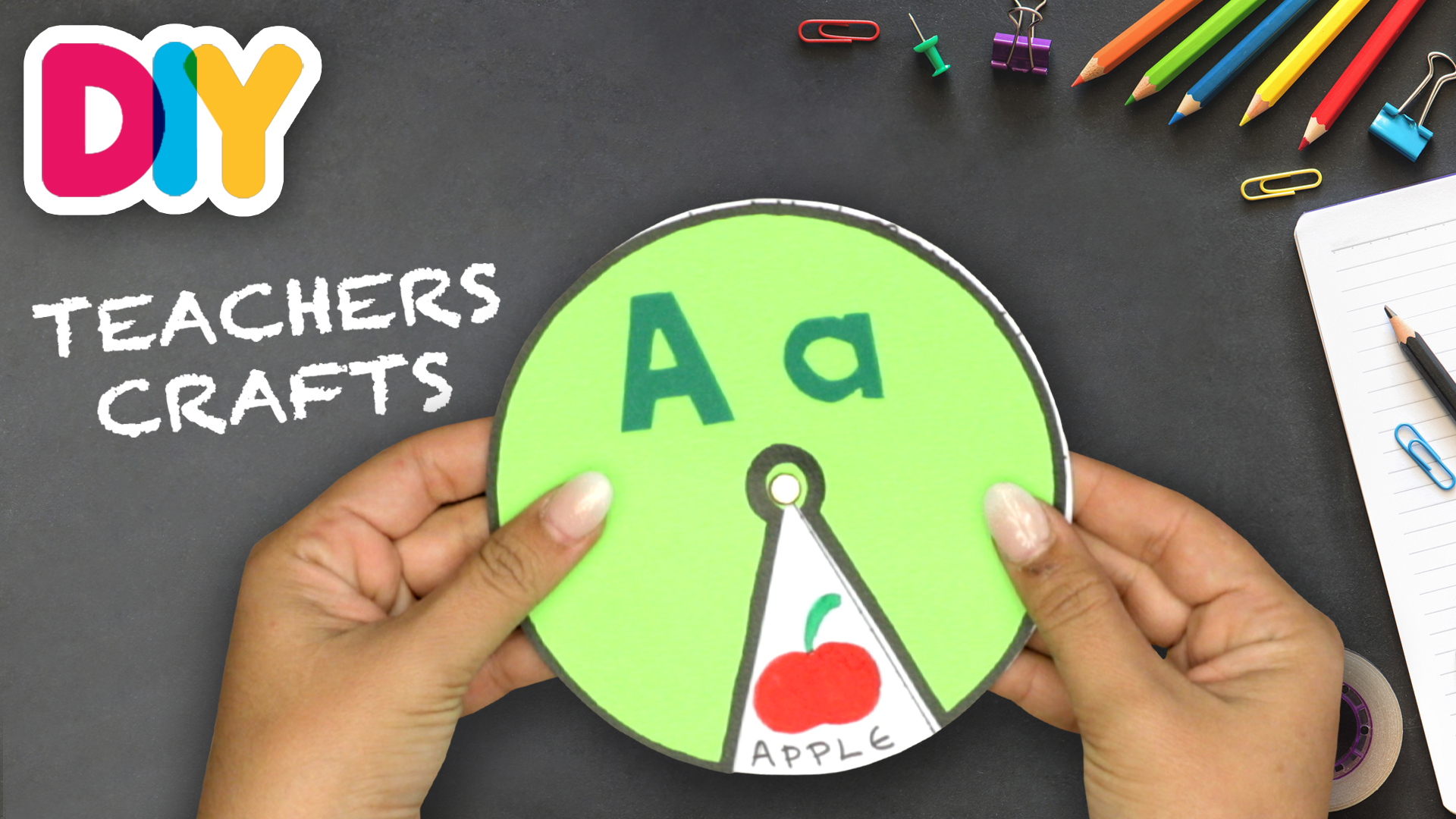 Alphabet Spinning Wheel | Paper Craft