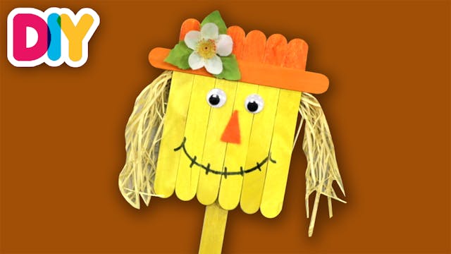 Scarecrow | Popsicle Stick Craft