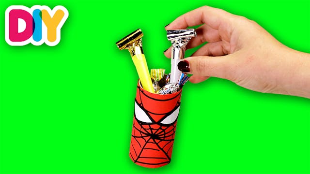 Spiderman Party Favor | Paper Roll Craft