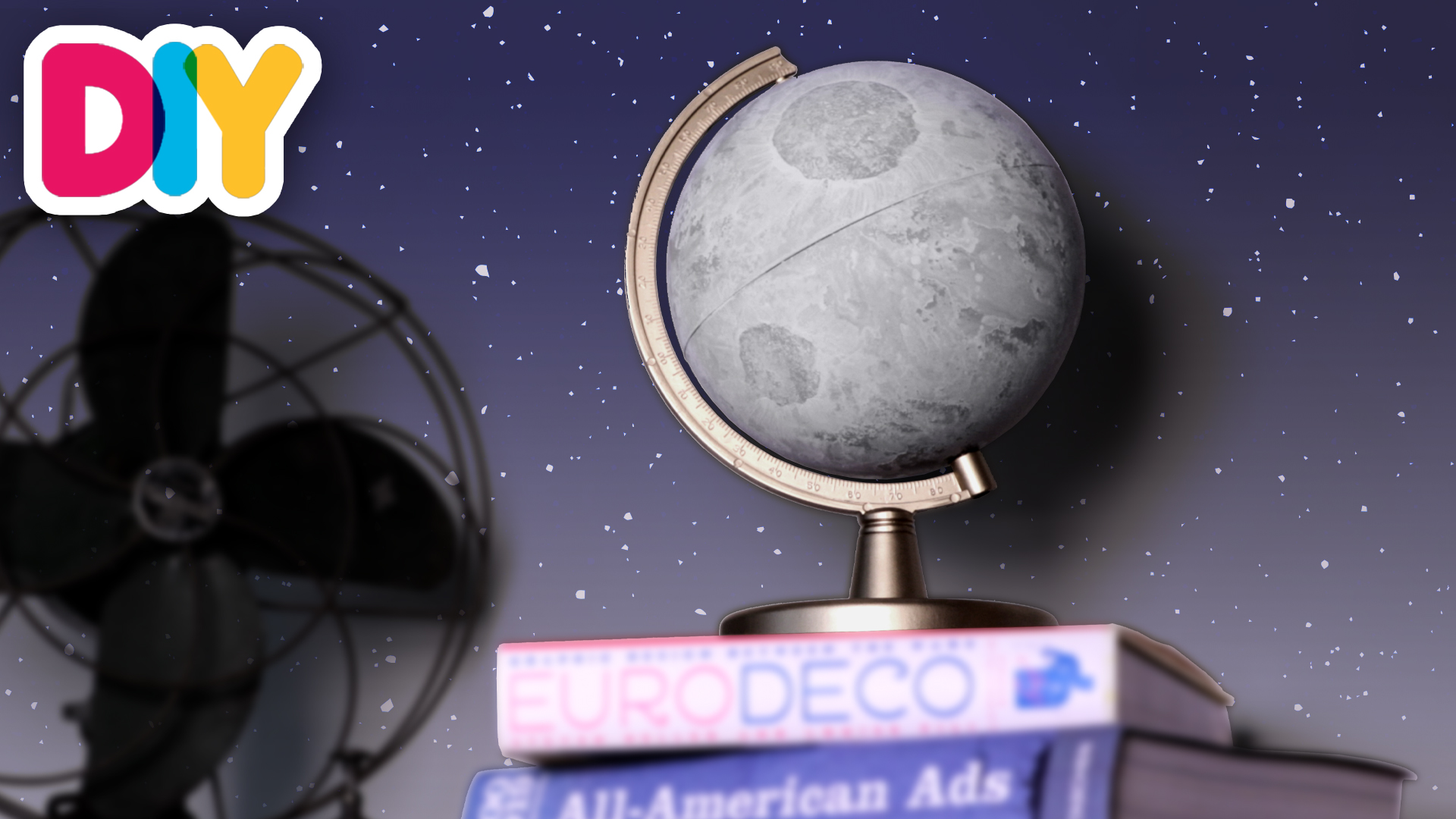 Moon Globe | Upcycled Globe Craft