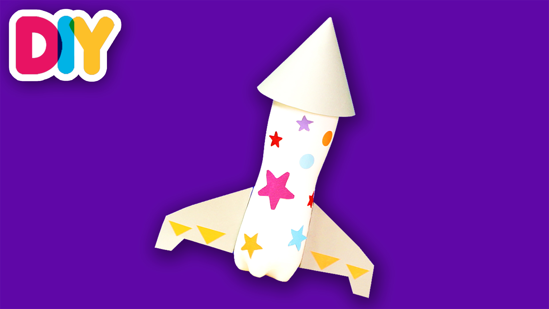 Space Rocket | Recycled Bottle Craft