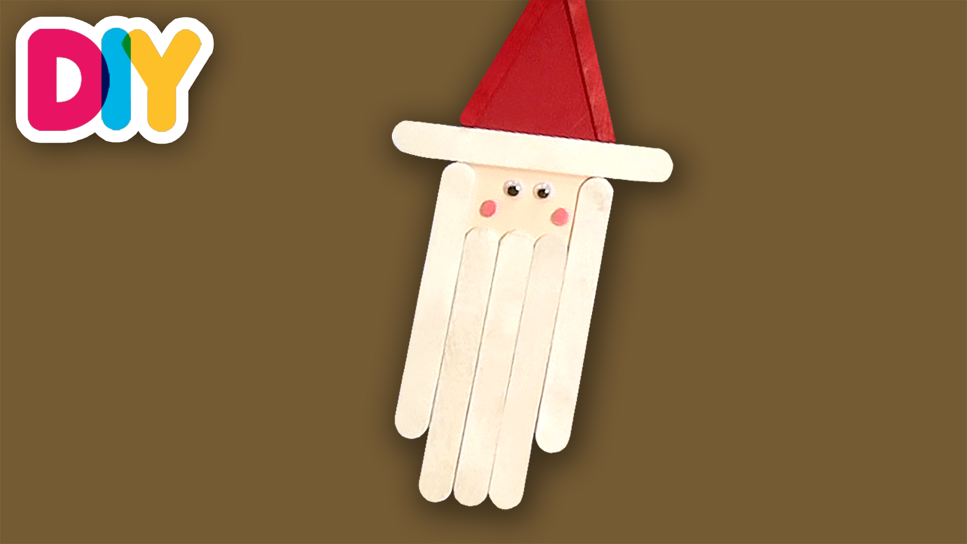 Santa Ornament | Popsicle Craft