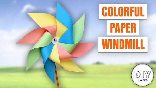 Colorful Paper Windmill