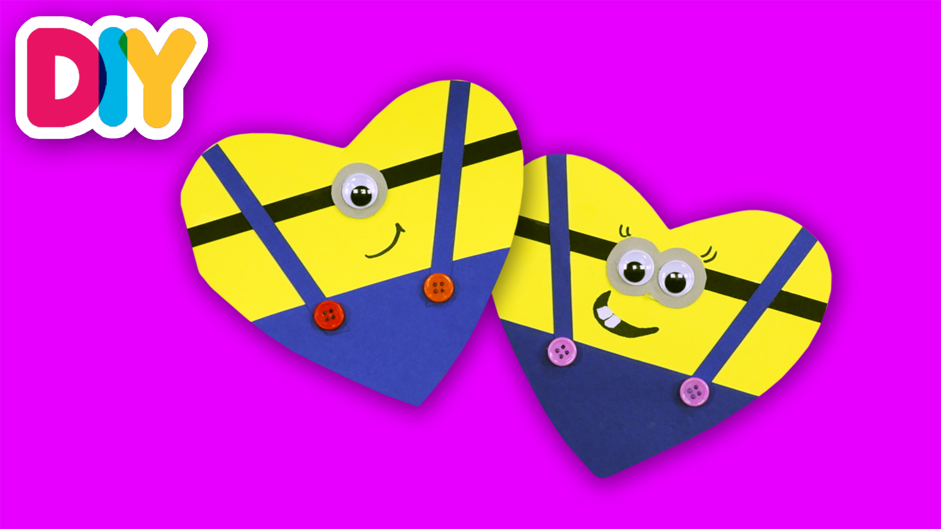 Minion Valentine's Card | Paper Craft