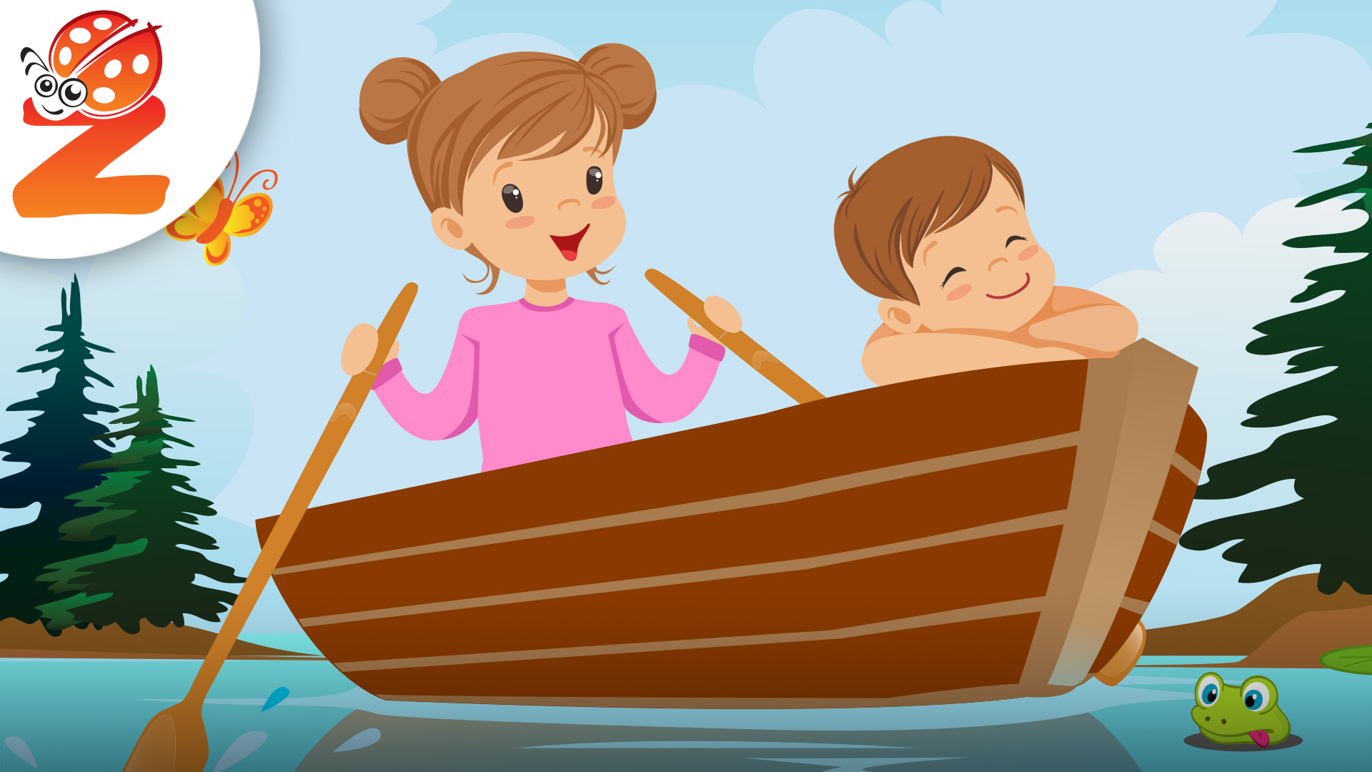 Row Your Boat | Animated Songs