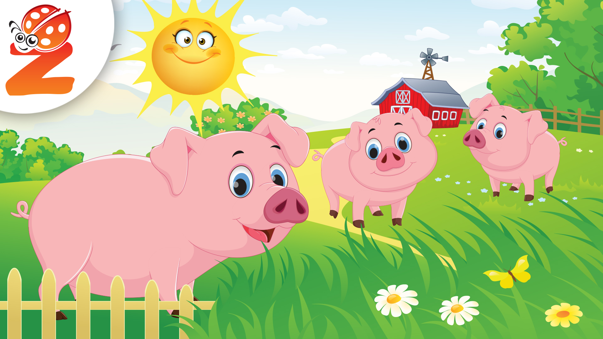 Τα 3 Γουρουνάκια - Ζουζούνια | Animated Songs