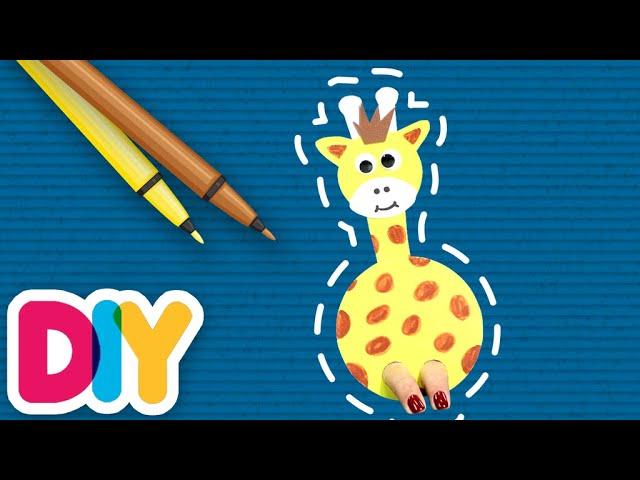 Giraffe | Finger Puppet Craft