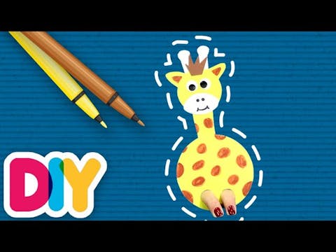 Giraffe | Finger Puppet Craft