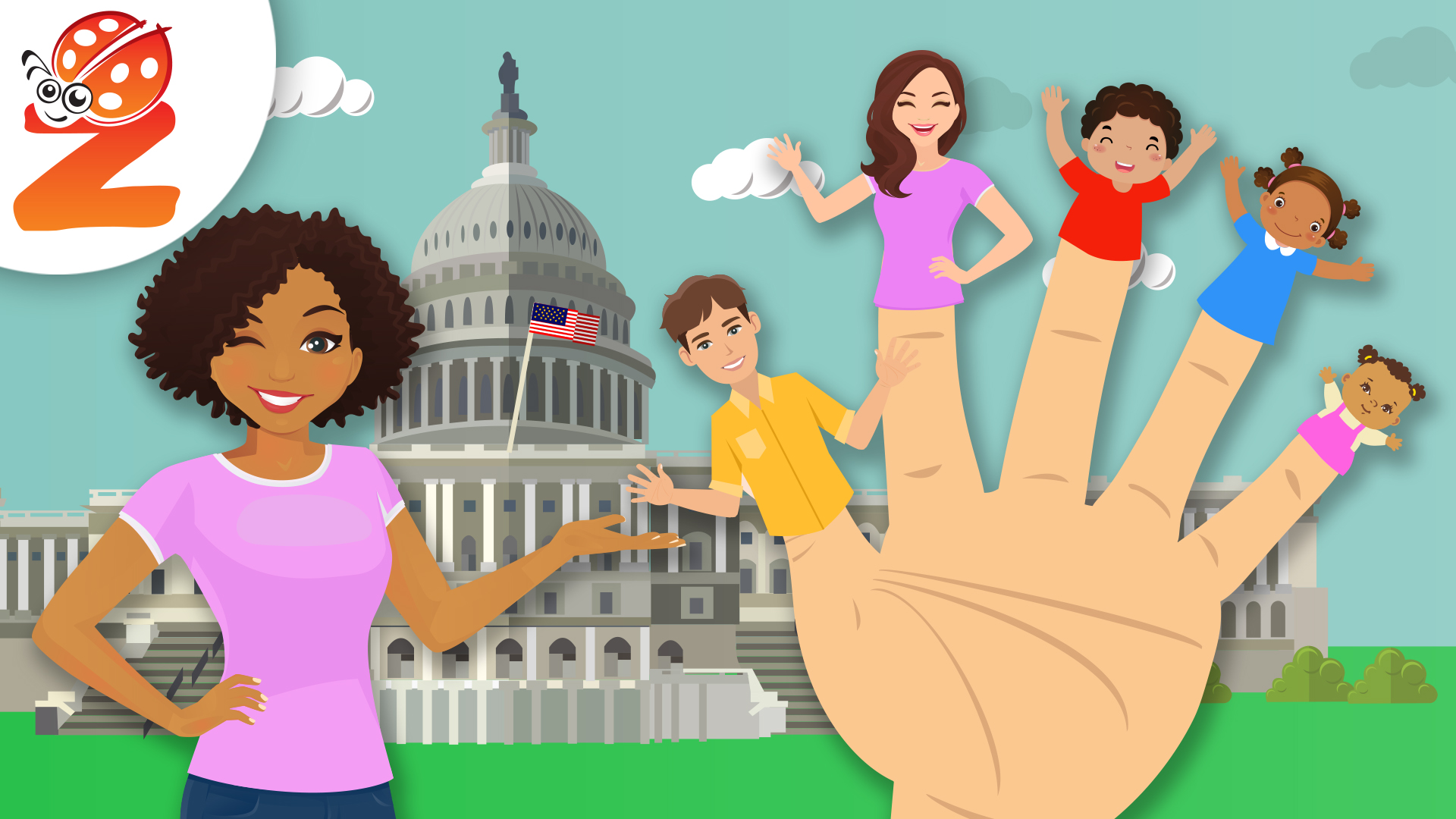 Finger Family | American Version | Animated Songs