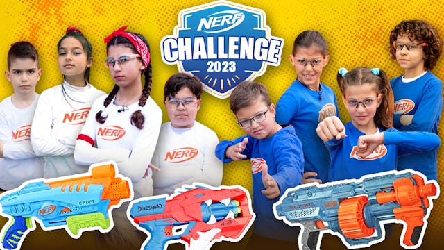 Nerf Challenge #1! Κόκκινοι VS Μπλε: ...