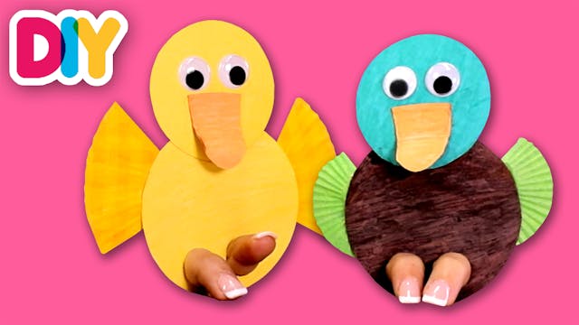 2 Little Ducks | Finger Puppet Craft