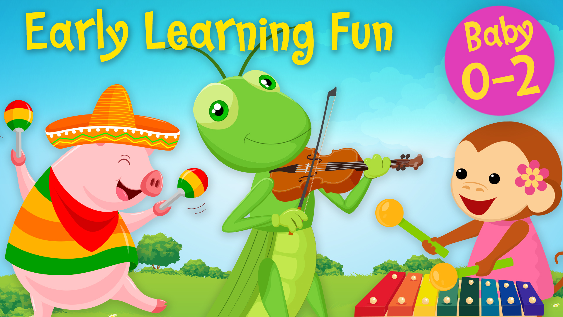 Musical Instruments | Animals & Sounds Vol. 2 | Early Learning Fun